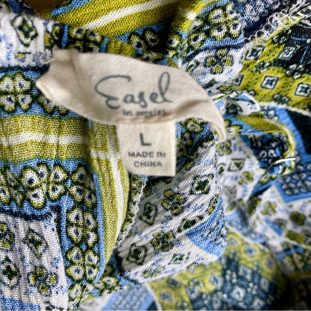 Easel Patchwork Print Sleeveless Cami Jumpsuit - image 2